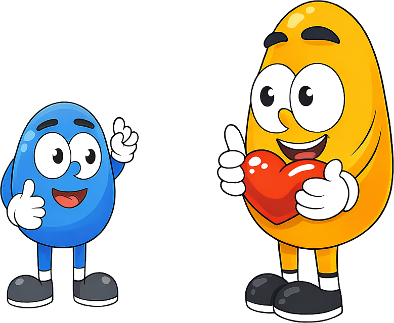 Air and Bo with a heart